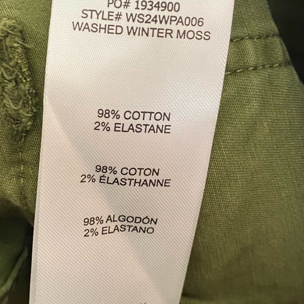 Frame Denim Utility Pocket Pants Green - Picture 10 of 11